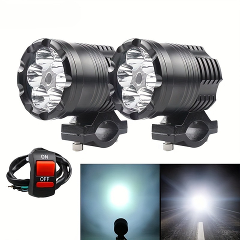 Motorcycle LED Headlight – Auxiliary & Fog Light 12V